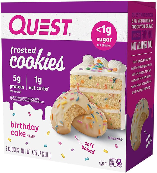 Quest Frosted Cookies Box of 8