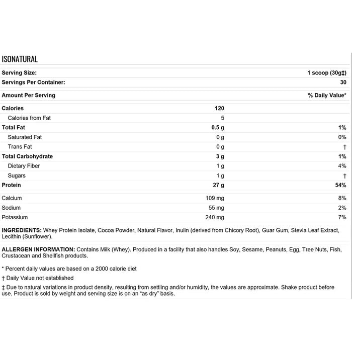 Allmax Isonatural 2lb