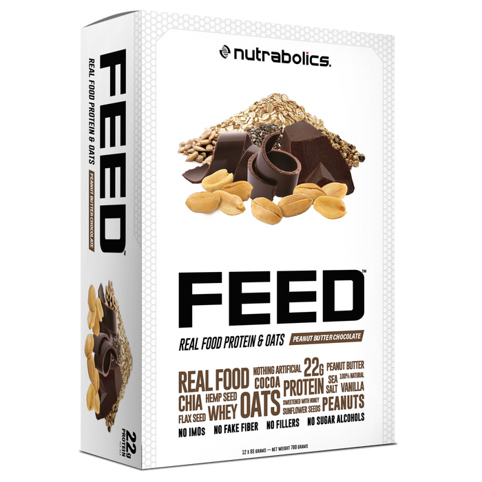 Nutrabolics Feed Vegan Bar Box of 12