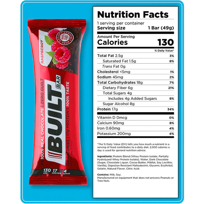 Built Bar Protein and Energy Box of 12