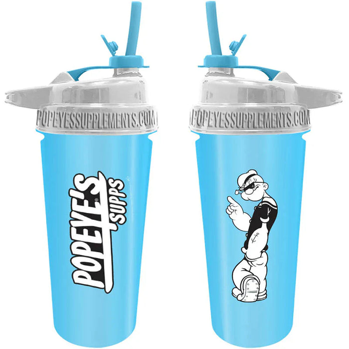 Popeye's Gear Stainless Steel Shaker SUPPS Design w/ Flip Lid