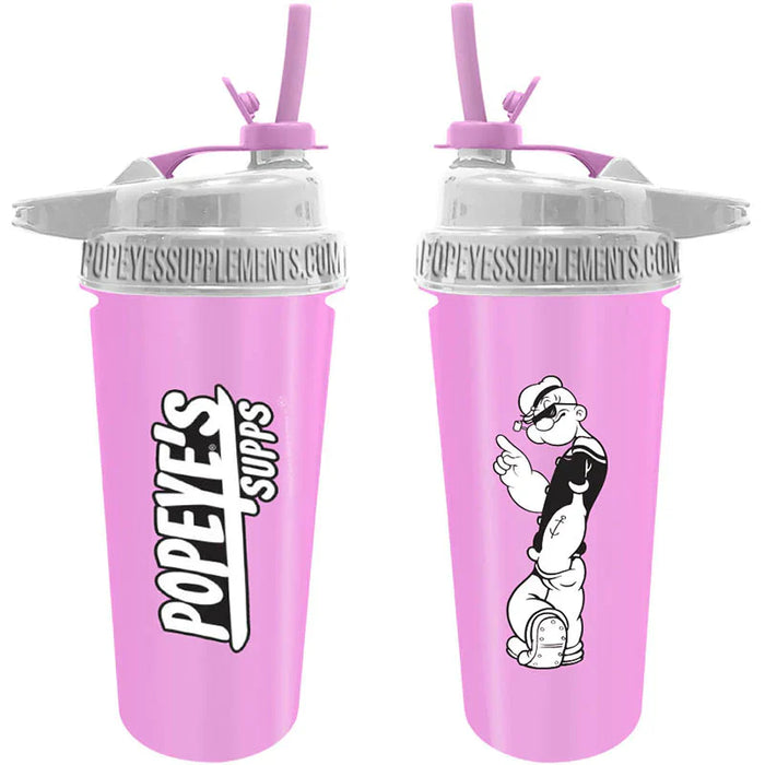 Popeye's Gear Stainless Steel Shaker SUPPS Design w/ Flip Lid