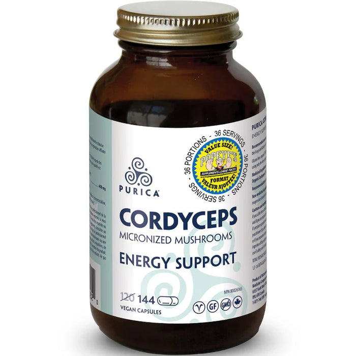 Purica Cordyceps 144 ct (36 Servings)