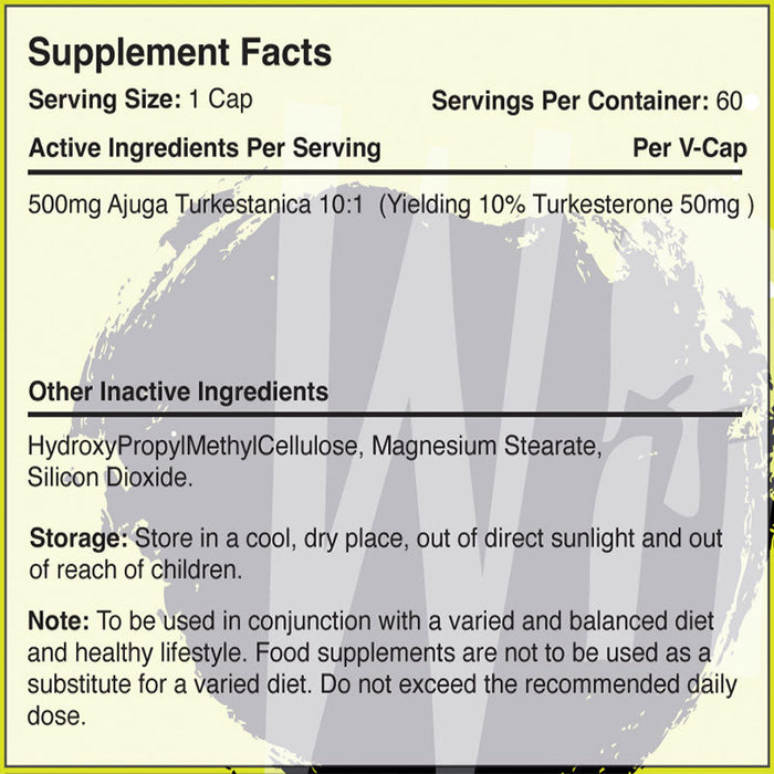 Warrior Turkesterone 60 Cap 500mg